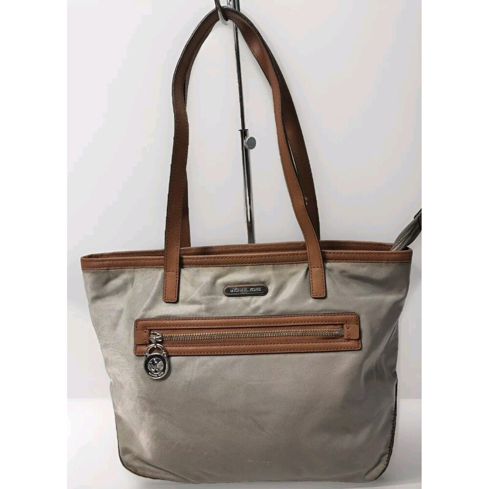 MICHAEL Michael Kors Tote Kempton Large North South Nylon Brown Tan